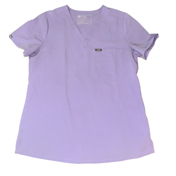 Figs Lavender Dew Catarina One-Pocket Scrub Top (Small) - Picture 2 of 6